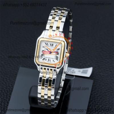 Special Prices 22mm 27mm Panthère Japan Quartz Womens Watch YG White Dial Stainless Steel Bracelet