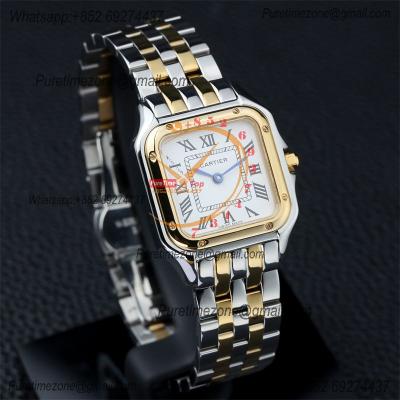 Special Prices 22mm 27mm Panthère Japan Quartz Womens Watch YG White Dial Stainless Steel Bracelet