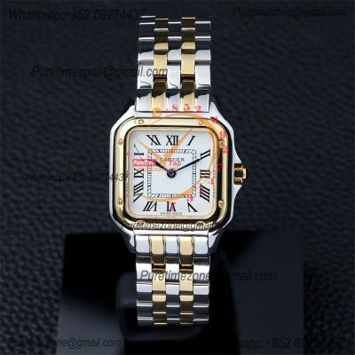 Special Prices 22mm 27mm Panthère Japan Quartz Womens Watch YG White Dial Stainless Steel Bracelet