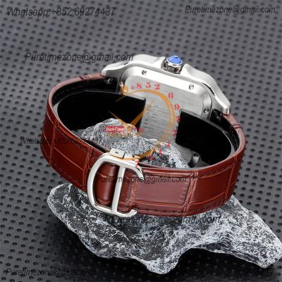 Special Prices Santos Lager Model 40mm A21j Automatic Mens Watch YG White Dial Brown Leather Strap CHS