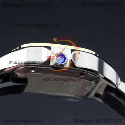 Special Prices Santos Lager Model 40mm A21j Automatic Mens Watch YG White Dial Stainless Steel Bracelet CHS