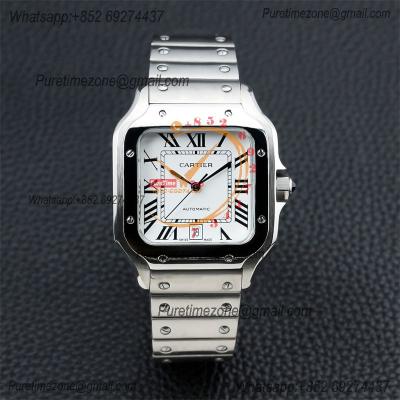 Special Prices Santos Lager Model 40mm A21j Automatic Mens Watch White Dial Stainless Steel Bracelet CHS