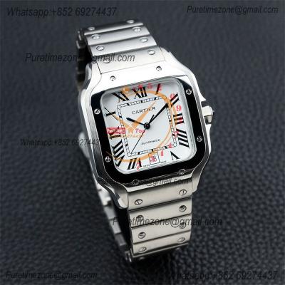 Special Prices Santos Lager Model 40mm A21j Automatic Mens Watch White Dial Stainless Steel Bracelet CHS