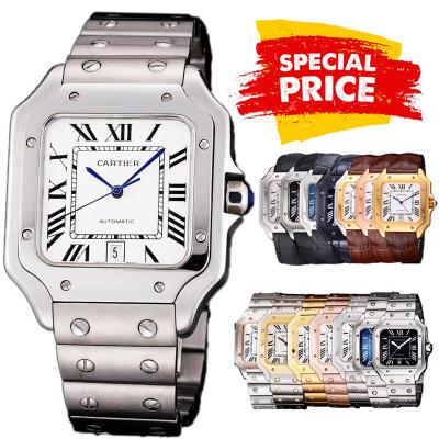 Special Prices Santos Lager Model 40mm A21j Automatic Mens Watch White Dial Stainless Steel Bracelet CHS