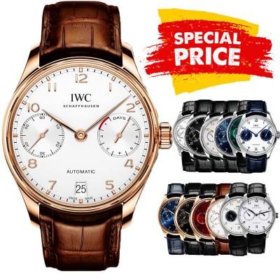 Special Prices Portugieser A21j Automatic Power Reserve Mens Watch RG White Dial Leather Strap CHS