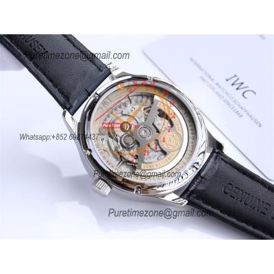 Special Prices Portugieser A21j Automatic Power Reserve Mens Watch SS White Dial Leather Strap CHS