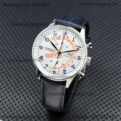 Special Prices Portugieser Japan Quartz Chronograph Mens Watch 40mm Steel Case White Dial Leather Strap CHS