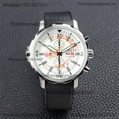 Special Prices Schaffhaseun Aquatimer Japan Quartz Chronograph Mens Watch 44 Steel Case White Dial Rubber Strap CHS