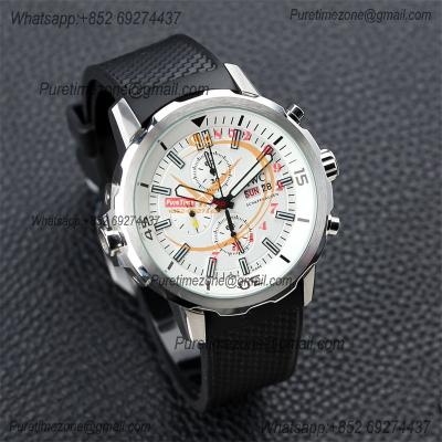 Special Prices Schaffhaseun Aquatimer Japan Quartz Chronograph Mens Watch 44 Steel Case White Dial Rubber Strap CHS