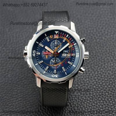 Special Prices Schaffhaseun Aquatimer Japan Quartz Chronograph Mens Watch 44 Steel Case Blue Dial Rubber Strap CHS