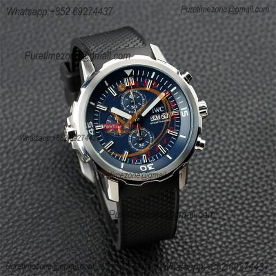 Special Prices Schaffhaseun Aquatimer Japan Quartz Chronograph Mens Watch 44 Steel Case Blue Dial Rubber Strap CHS