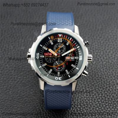 Special Prices Schaffhaseun Aquatimer Japan Quartz Chronograph Mens Watch 44 Steel Case Black Dial Rubber Strap CHS