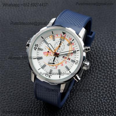 Special Prices Schaffhaseun Aquatimer Japan Quartz Chronograph Mens Watch 44 Steel Case White Dial Rubber Strap CHS