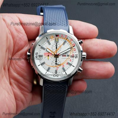 Special Prices Schaffhaseun Aquatimer Japan Quartz Chronograph Mens Watch 44 Steel Case White Dial Rubber Strap CHS