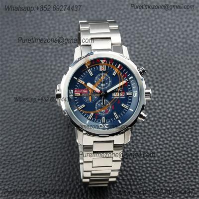 Special Prices Schaffhaseun Aquatimer Japan Quartz Chronograph Mens Watch 44 Blue Dial Stainless Steel Bracelet  CHS