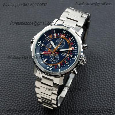 Special Prices Schaffhaseun Aquatimer Japan Quartz Chronograph Mens Watch 44 Blue Dial Stainless Steel Bracelet  CHS