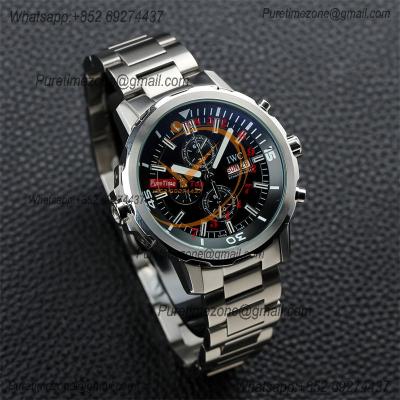 Special Prices Schaffhaseun Aquatimer Japan Quartz Chronograph Mens Watch 44 Black Dial Stainless Steel Bracelet  CHS