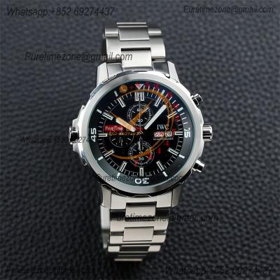 Special Prices Schaffhaseun Aquatimer Japan Quartz Chronograph Mens Watch 44 Black Dial Stainless Steel Bracelet  CHS