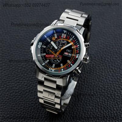 Special Prices Schaffhaseun Aquatimer Japan Quartz Chronograph Mens Watch 44 Black Dial Stainless Steel Bracelet  CHS