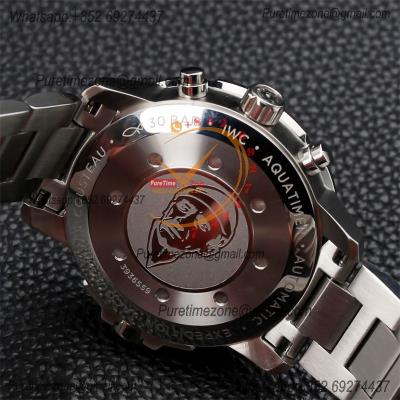 Special Prices Schaffhaseun Aquatimer Japan Quartz Chronograph Mens Watch 44 Black Dial Stainless Steel Bracelet  CHS