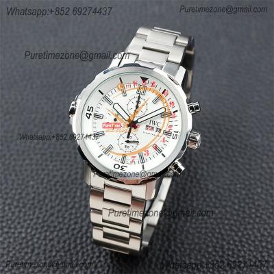 Special Prices Schaffhaseun Aquatimer Japan Quartz Chronograph Mens Watch 44 White Dial Stainless Steel Bracelet  CHS