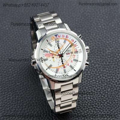 Special Prices Schaffhaseun Aquatimer Japan Quartz Chronograph Mens Watch 44 White Dial Stainless Steel Bracelet  CHS