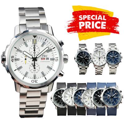 Special Prices Schaffhaseun Aquatimer Japan Quartz Chronograph Mens Watch 44 White Dial Stainless Steel Bracelet  CHS