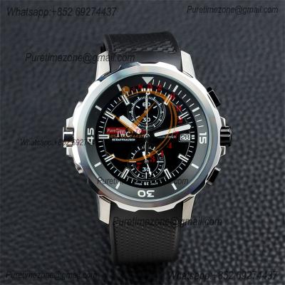 Special Prices Schaffhaseun Aquatimer Japan Quartz Chronograph Mens Watch 40 Black Dial Rubber Strap CHS