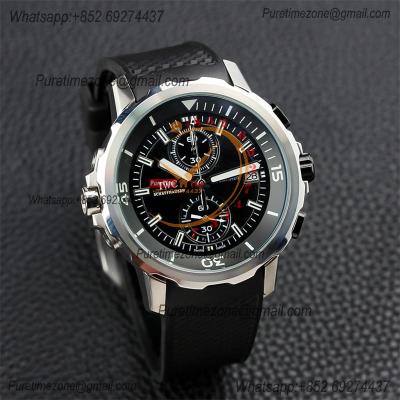 Special Prices Schaffhaseun Aquatimer Japan Quartz Chronograph Mens Watch 40 Black Dial Rubber Strap CHS