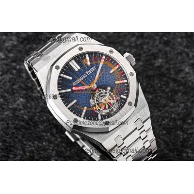 Royal Oak 26530 Extra Thin Automatic Tourbillon Mens Watch Best Edition R8F 42mm Blue Dial SS Bracele