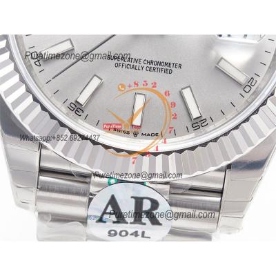 Datejust 126334 41 VR3235 Automatic Mens Watch Best Edition ARF Silver Dial On 904L Jubilee SS Bracelet CHS