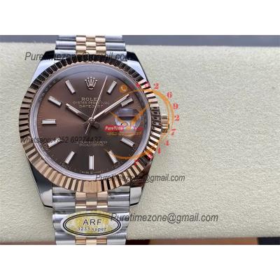 Datejust 126331 41 VR3235 Automatic Mens Watch Best Edition ARF RG Brown Dial On 904L Jubilee SS Bracelet CHS