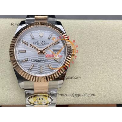 Datejust 126331 41 VR3235 Automatic Mens Watch Best Edition ARF RG Fluted Silver Dial On 904L Oyster SS Bracelet CHS