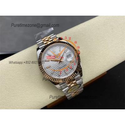 Datejust 126331 41 VR3235 Automatic Mens Watch Best Edition ARF RG Fluted Silver Dial On 904L Jubilee SS Bracelet CHS