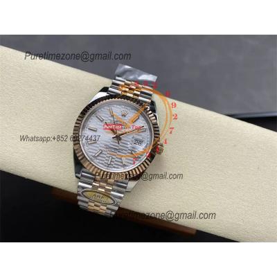 Datejust 126331 41 VR3235 Automatic Mens Watch Best Edition ARF RG Fluted Silver Dial On 904L Jubilee SS Bracelet CHS