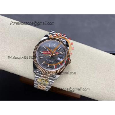 Datejust 126331 41 VR3235 Automatic Mens Watch Best Edition ARF RG Fluted Gray Dial On 904L Jubilee SS Bracelet CHS