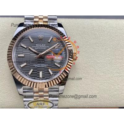 Datejust 126331 41 VR3235 Automatic Mens Watch Best Edition ARF RG Fluted Gray Dial On 904L Jubilee SS Bracelet CHS