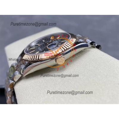 Datejust 126331 41 VR3235 Automatic Mens Watch Best Edition ARF RG Fluted Gray Dial On 904L Jubilee SS Bracelet CHS