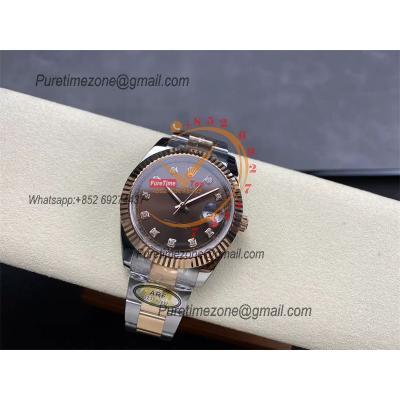 Datejust 126331 41 VR3235 Automatic Mens Watch Best Edition ARF RG Brown Dial On 904L Oyster SS Bracelet CHS