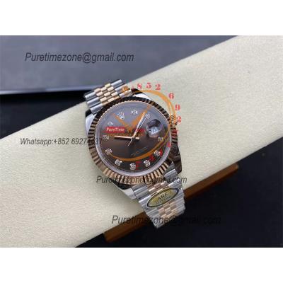 Datejust 126331 41 VR3235 Automatic Mens Watch Best Edition ARF RG Brown Dial On 904L Jubilee SS Bracelet CHS