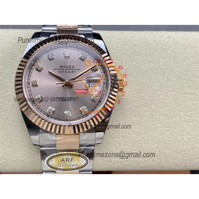 Datejust 126331 41 VR3235 Automatic Mens Watch Best Edition ARF RG Rose Gold Dial On 904L Oyster SS Bracelet CHS