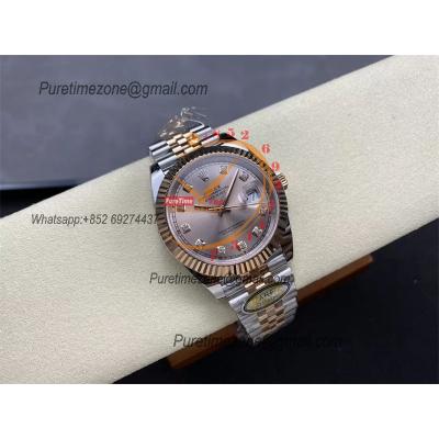 Datejust 126331 41 VR3235 Automatic Mens Watch Best Edition ARF RG Rose Gold Dial On 904L Jubilee SS Bracelet CHS