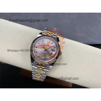 Datejust 126331 41 VR3235 Automatic Mens Watch Best Edition ARF RG Rose Gold Dial On 904L Jubilee SS Bracelet CHS