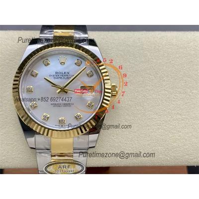 Datejust 126333 41 VR3235 Automatic Mens Watch Best Edition ARF YG MOP Dial On 904L Oyster SS Bracelet CHS