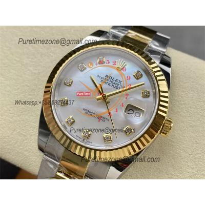 Datejust 126333 41 VR3235 Automatic Mens Watch Best Edition ARF YG MOP Dial On 904L Oyster SS Bracelet CHS