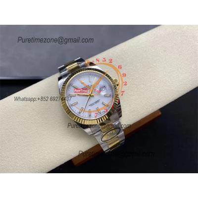 Datejust 126333 41 VR3235 Automatic Mens Watch Best Edition ARF YG White Dial On 904L Oyster SS Bracelet CHS