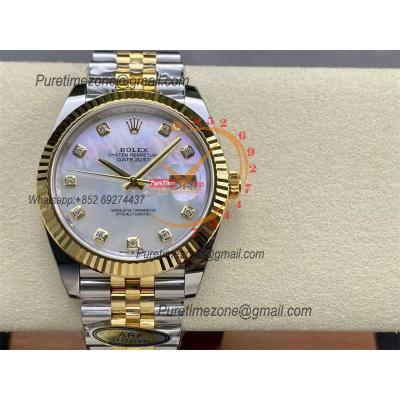 Datejust 126333 41 VR3235 Automatic Mens Watch Best Edition ARF YG MOP Dial On 904L Jubilee SS Bracelet CHS