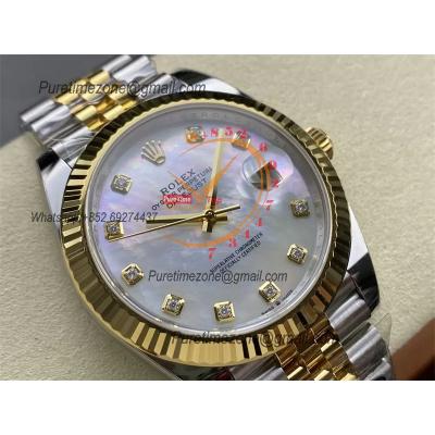 Datejust 126333 41 VR3235 Automatic Mens Watch Best Edition ARF YG MOP Dial On 904L Jubilee SS Bracelet CHS