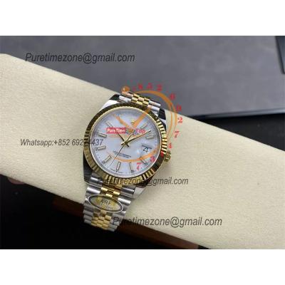 Datejust 126333 41 VR3235 Automatic Mens Watch Best Edition ARF YG White Dial On 904L Jubilee SS Bracelet CHS