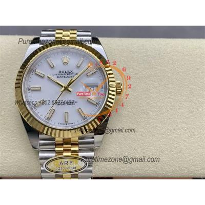 Datejust 126333 41 VR3235 Automatic Mens Watch Best Edition ARF YG White Dial On 904L Jubilee SS Bracelet CHS